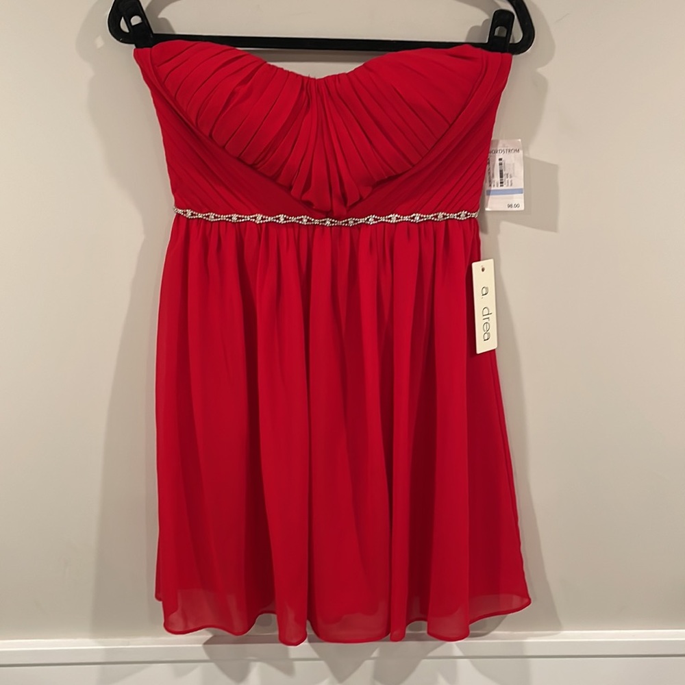 a. drea rhinestone detail dress (S)